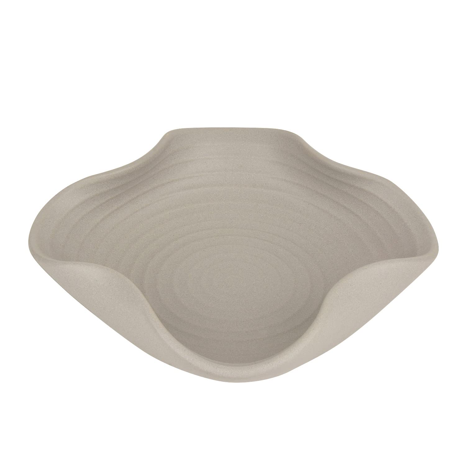 Ceramic Matt Finish Stylish Serving Bowl - 22 Cm, Grey, 500ml | Salad Bowl - Pasta Serving Bowl - Snack Bowl