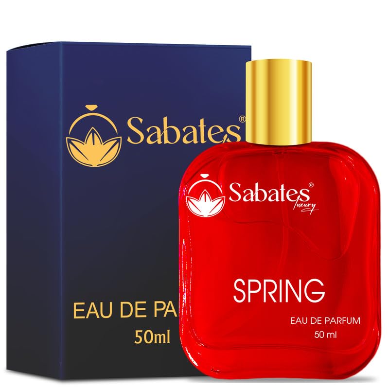 Sabates Spring Eau De Parfum 50ml 1.6 Fl.oz. | Affordable Luxury Fragrances For Women | 100% Liquid Perfume Without Gas