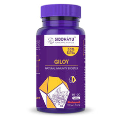 Siddhayu Giloy Tablets, Guduchi Tablets Natural Immunity Booster, Helps In Blood Purification | 60 + 20 Tablets 100gm 0.2lbs
