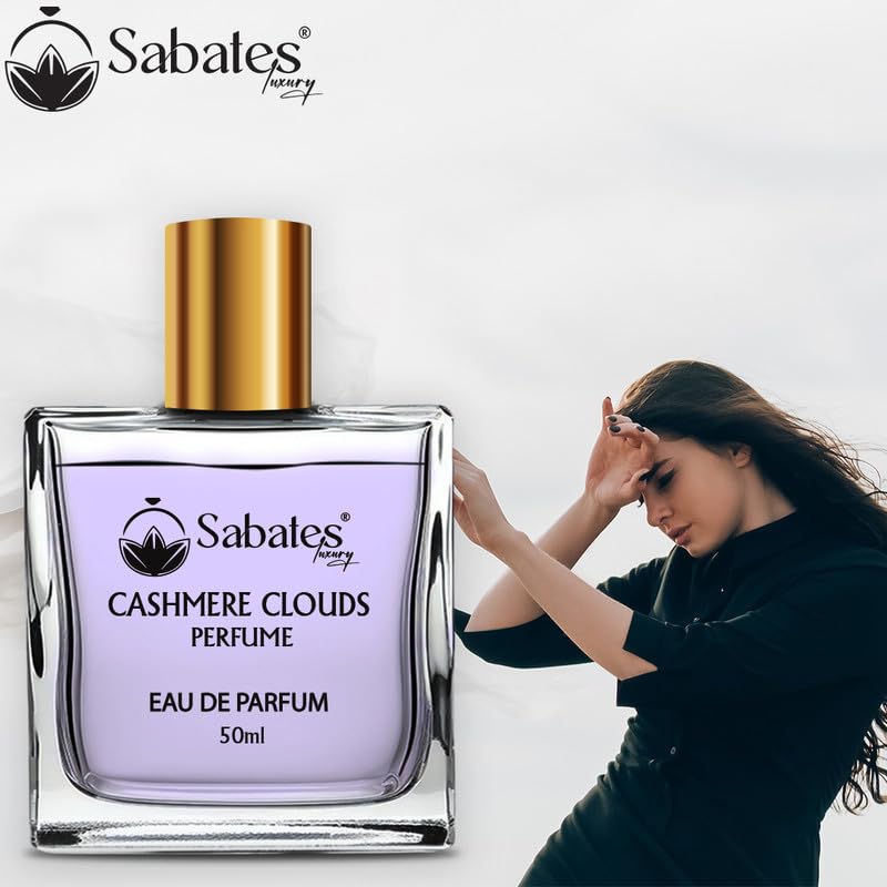 Sabates Cashmere Clouds Eau De Parfum 50ml 1.6 Fl.oz. | Long Lasting Fresh Fragrance For Women