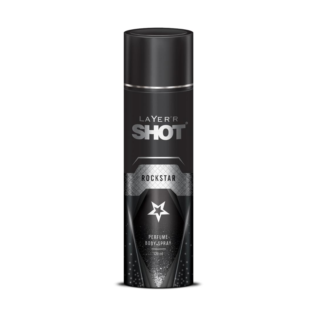 Layer'r Shot  Rockstar Oriental Fougere 120ml 4 Fl.oz. Long Lasting Perfume Body Spray For Men