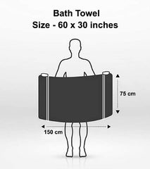 Kuber Industries Cotton Towel 400 GSM (Set of 1, Black)
