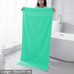 Lrsdaa A New 100% Cotton Bath Towels 500 Gsm | Super Absorbent & Soft Bath Towel For Men & Women (Minigreen)