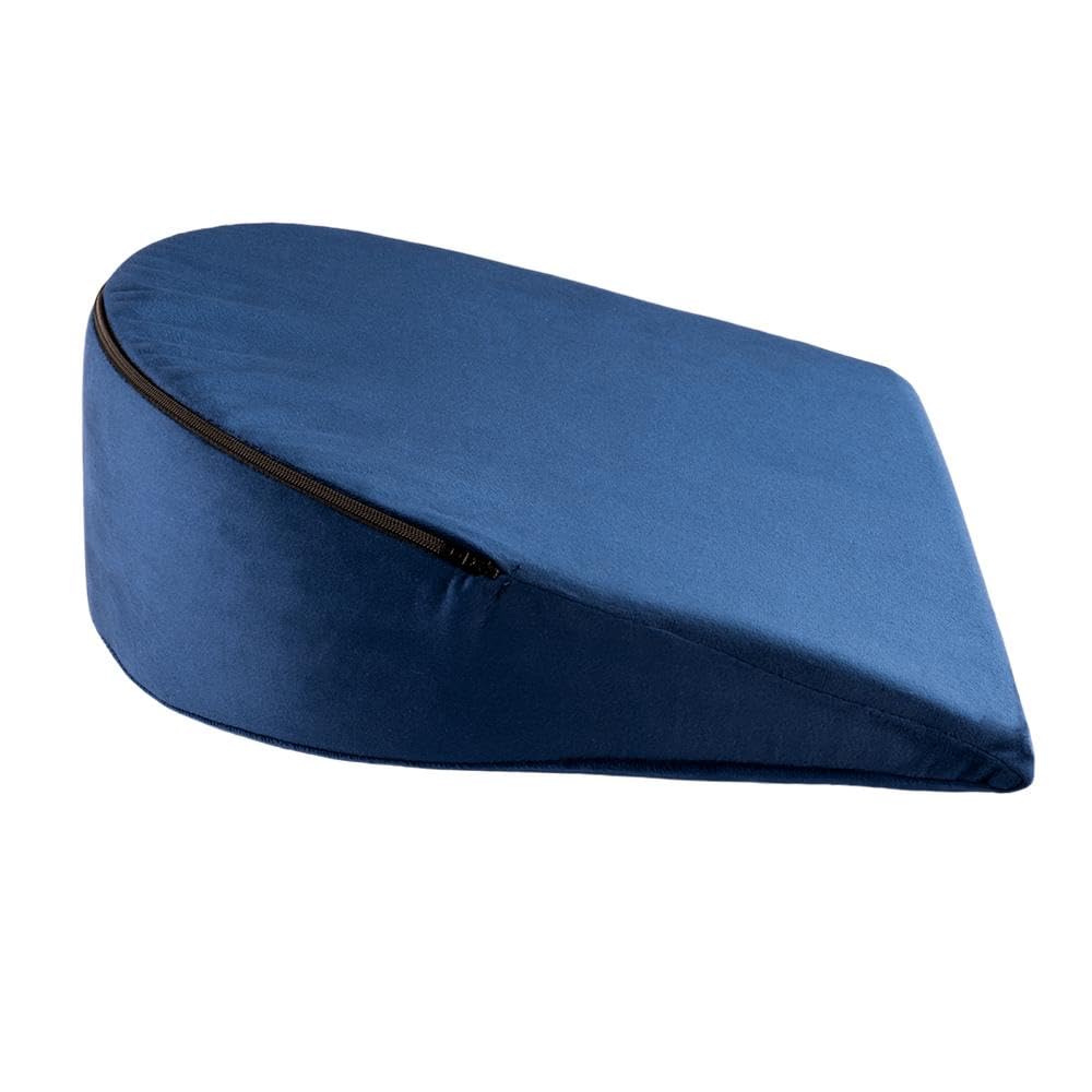 Pregnancy Pillow, Wedge Shape Pillow, For Pregnant Women, Dark Blue | Maternity Pillow For Pregnant Mothers, Velvet Cover | Full Body Support For Better Sleep, Pillow For Back Support