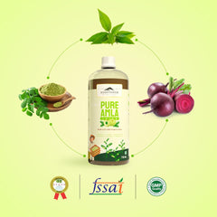 Rasayanam Pure Amla Juice Healthy Hair & Skin Immunity Booster Vitamin C Natural & 100% Pure, Made With Cold Pressed Francis Amla | 750ml 1.6lbs