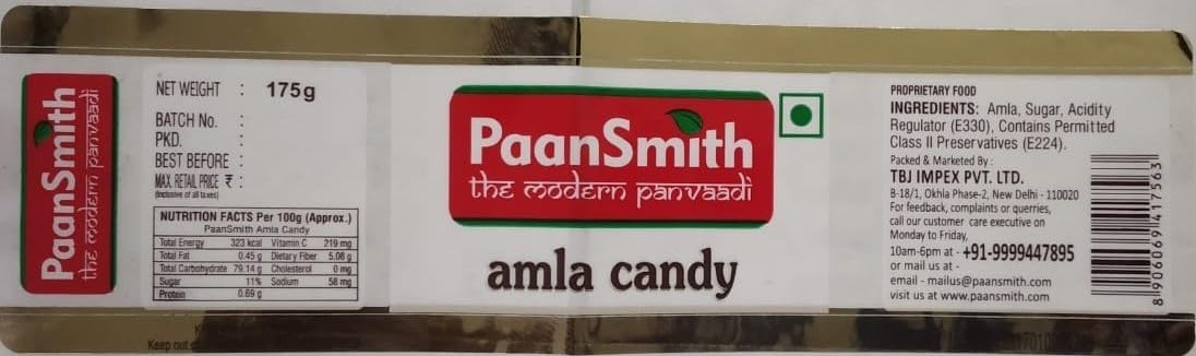 Paansmith Amla Candy 175gm, | Jar Pack