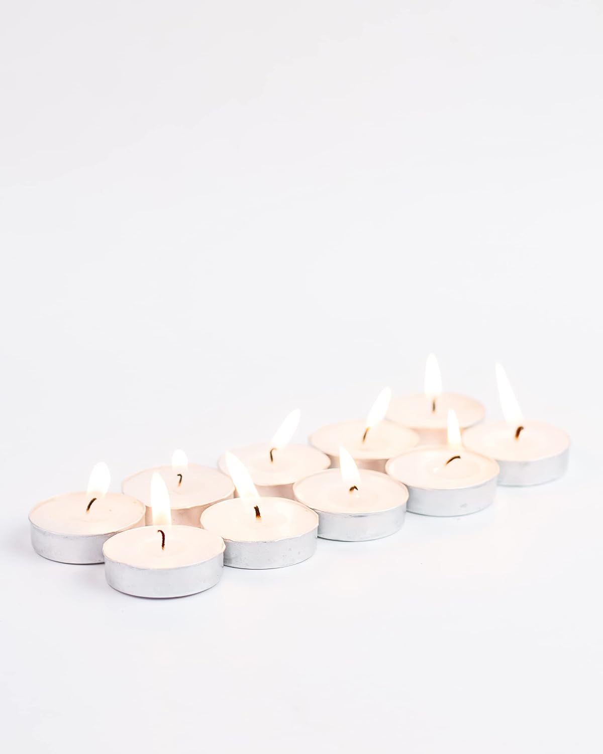 CUPS TEALIGHT CANDLE | 3 HOUR BURNING TIME UNSCENTED PACK OF 10 BEST FOR DECOR