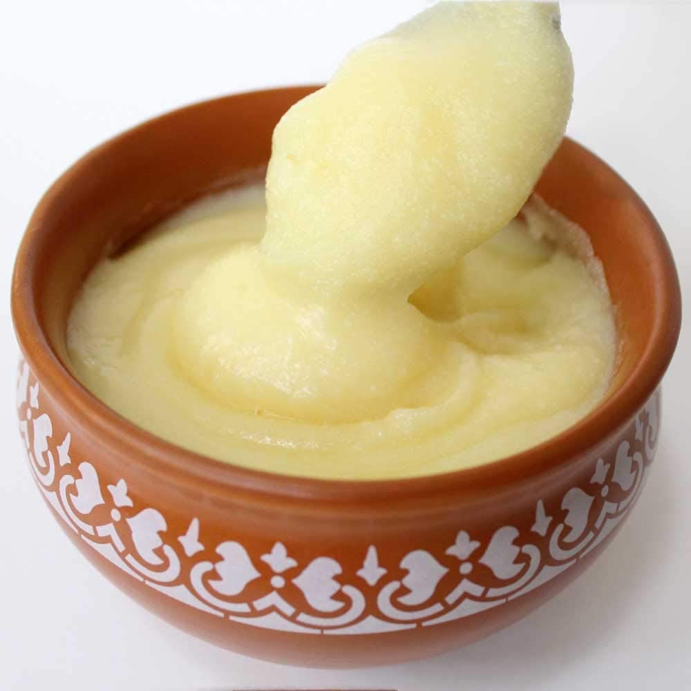 Natural Shudh Indian Gir Cow A2 Ghee By Gavyratan | High In Protein Fiber Healthy Desi Cow Ghee Good For Deep Frying | (500ml) 16.9 Ounce | Jar Pack