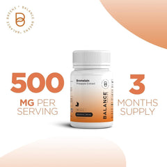 Athinika Nutrition Bromelain 500mg , Pineapple Extract Digestive Enzyme, Supports Digestion & Joint Support Supplement | 180 Capsules, 300gm 0.66lbs