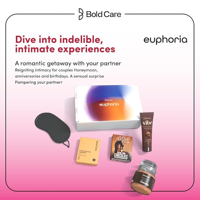 Bold Care Euphoria Couples Kit For Date Nights | Condoms, Lube & Accessories For Memorable Moments