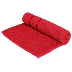 Prexa 100% Cotton Bath Towel 450 Gsm | Soft Bath Towel For Men & Women Ultra Absorbent Cotton Towel (Red)
