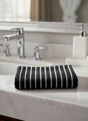 Pixel Home Decor Hand Towel 200 Gsm | Kitchen, Cleaning Towel Superior Cotton Multi-Purpose (Black)