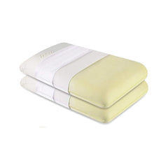 Memory Foam Pillow For Neck & Shoulder Pain Relief, Standard Size - 5 Inch | Sleeping-Orthopedic Bed Pillow For Back, Side & Stomach Sleepers | Thick-Medium Firm, Cervical Pillow -Set Of 2