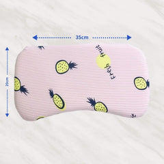 Memory Foam Pillows For Kids, Baby Neck Support Pillow For Sleeping - Pink | Royal Star Pattern Baby Pillow | Kids Pillow Suitable For 2 Year & Above - Multi Print Cover, Soft Pillow
