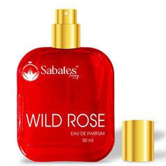 Sabates Wild Rose Eau De Parfum 50ml 1.6 Fl.oz. | Aromatic Blend Of Masculine Fragrance | 100% Liquid Perfume Without Gas