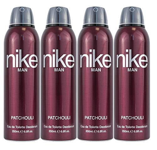 Nike Patchouli Eau De Toilette Deodorant 800ml 27.0 Fl.oz. Pack Of 4 | Perfect Aniverssary Gift For Husband