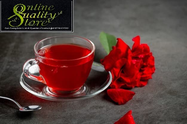 Online Quality Store Rose Flower Tea - 100gm, 3.5 Ounce | Pure Persian Rose Petals - Use For Iced Tea, Cocktails | Organic Pure Dried Leaves Herbal Tea - Caffeine Free