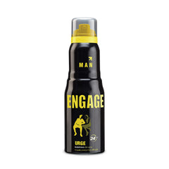 Engage Urge Deodorant For Men | Citrus And Woody, Skin Friendly Fragrance 150ml 5 Fl.oz.