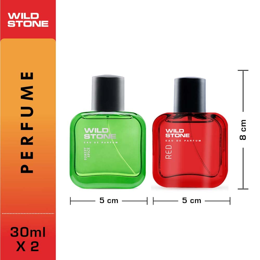 Wild Stone Forest Spice & Red Men Eau De Perfume 60ml 2.0 Fl.oz. | Long Lasting | Best Suited For Everyday