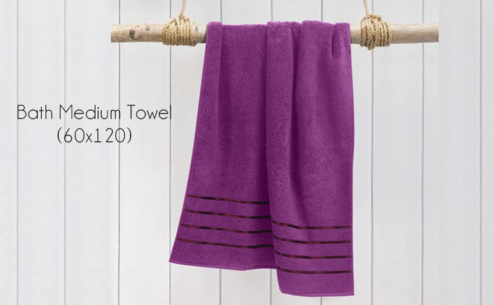 Spread Spain 100% Cotton Hand Towel 600 Gsm | Soft, Fluffy, Super Absorbent & Quick Dry Towels For Pool, Spa & Gym (Lilac)