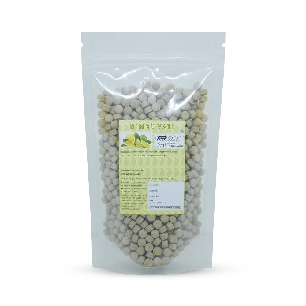 Mr. Merchant Nimbu Vati Satly & Sour Candy 400gm, (Khatti Churan Goli Mukhwas)
