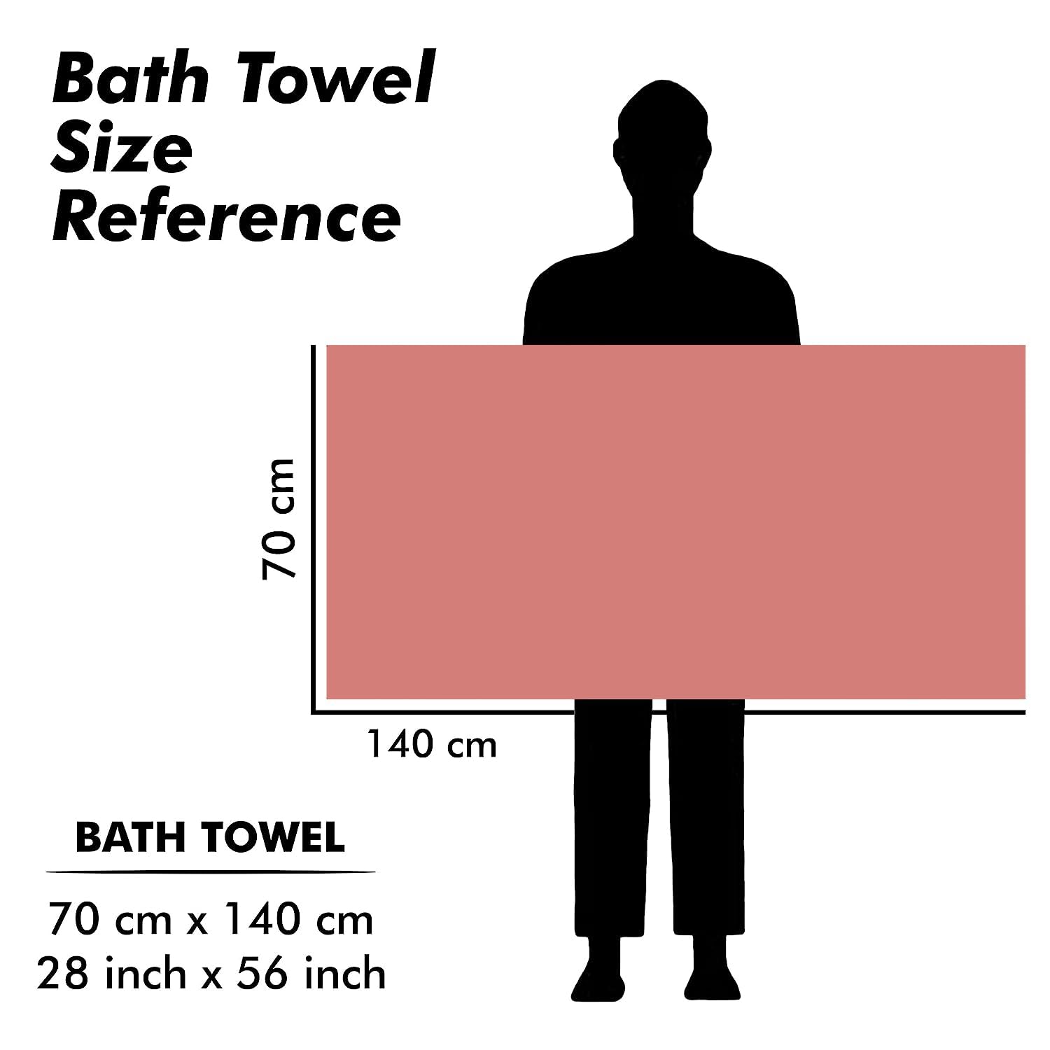 Urbanleaf Microfiber Large Bath Towel 300 Gsm | Quick Dry Super Absorbent Bath Towel For Men & Women (Coral)