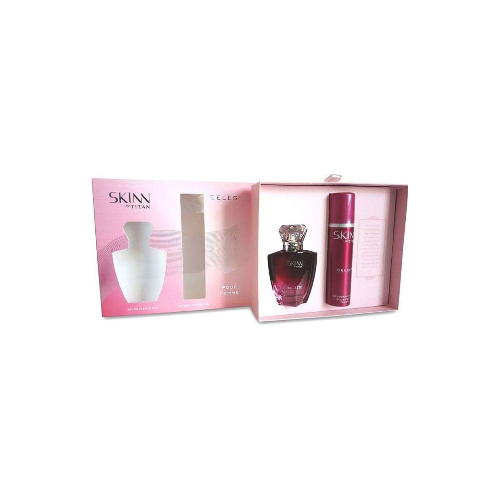 Skinn Celeste Coffret Perfume, 50ml 1.6 Fl.oz & Deodorant, 75ml 2.5 Fl.oz.