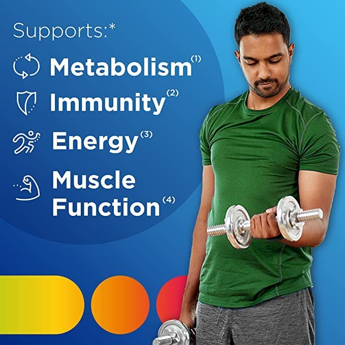 Centrum Men Tablet Strong Muscles,& Immunity With World's No.1 Multivitamin, Support Your Overall Health, Grape Seed Extract, Vitamin C & 21 Other Nutrients | 30 Tablets , 50gm 0.1lbs
