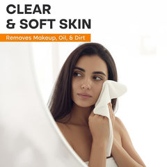 U & U Unique Utilities Microfiber Face Towels 400 Gsm | Gym Towels For Men & Women | Super Soft & Ultra Absorbent (White) -Set Of 6