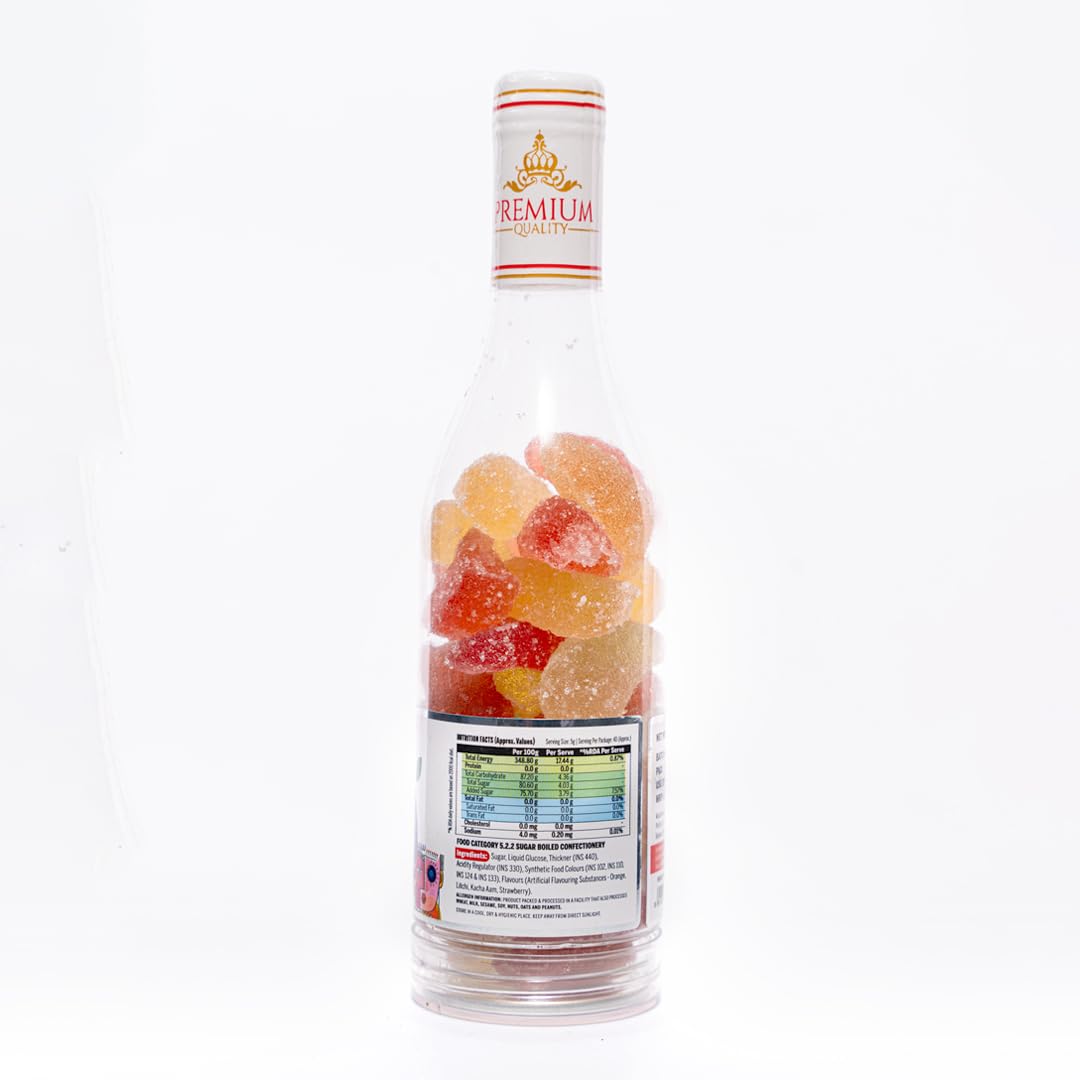Shadani Mix Fruit Jelly Premium Can (200gm) Soft & Chewy Jellies Candy-Toffee