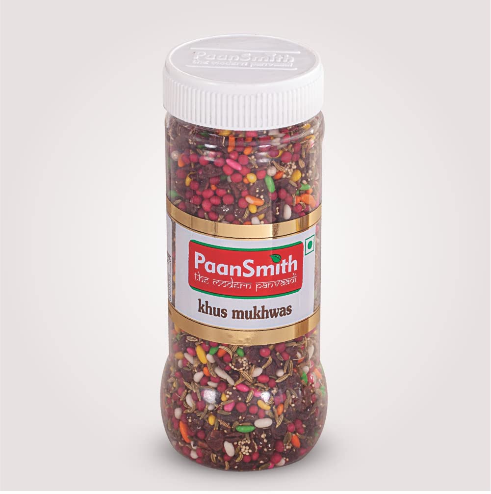 Paansmith Khus Mukhwas 220gm, | After Meal Digestive | Jar Pack