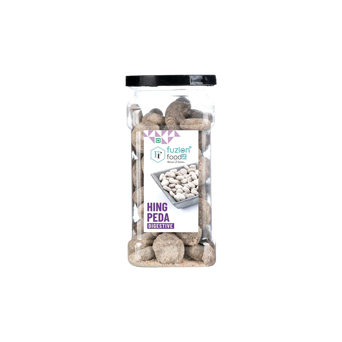 Fuzion Foodz Hing Peda Pachak 725gm, (145gm *5) | Digestives Hing Peda Mukhwas | Jar Pack