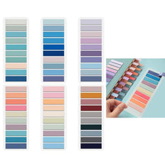 1200 Pcs Sticky Notes Plastic 60 Colors Sticky Tabs Highlighter Strips Waterproof Annotation Tabs