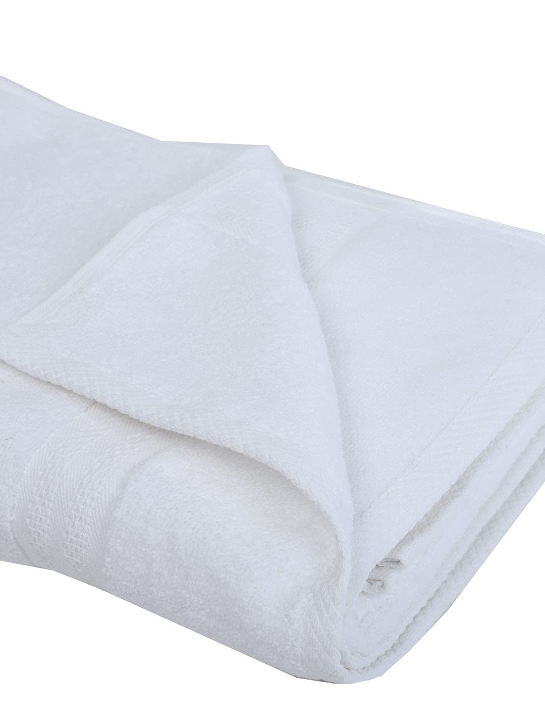 Bianca Ultra Soft Zero Twist 100% Cotton Bath Towel 500 Gsm | Super Absorbent, Fluffy Aerocore Organic Technology (White)
