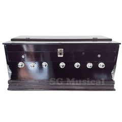 Musical Instrument Harmonium - 7 Stoppers, 3.25 Octave, 39 Smooth Conditioned Keys, Double Bellow, Two Reeds (Base- Male) | Compact & Portable Design