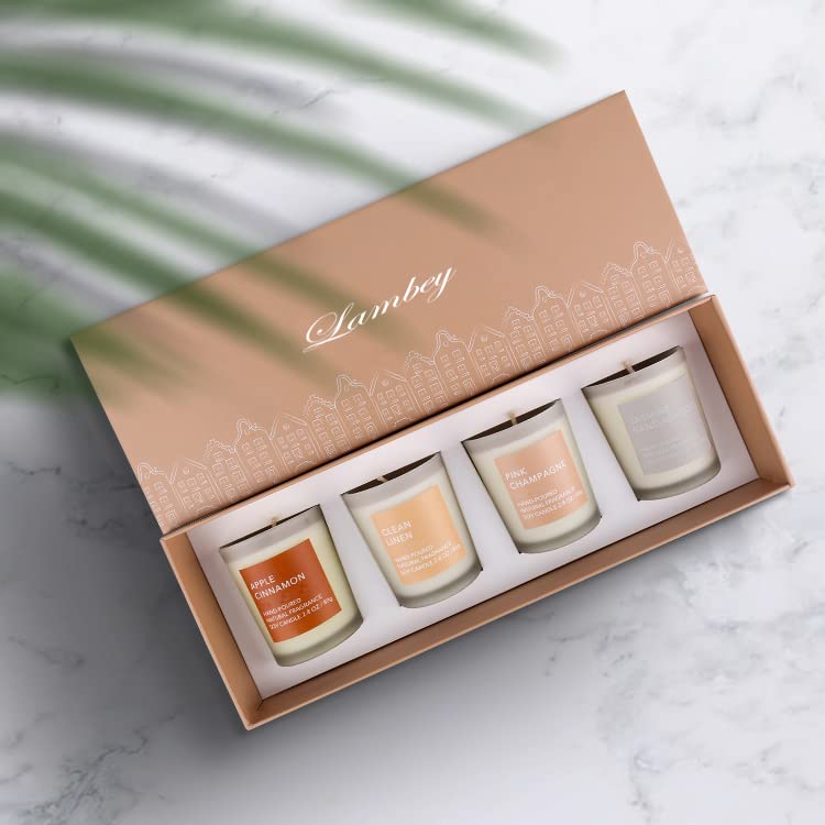 HAND POURED CANDLE FRAGRANCE SOYS WAX VOTIVE GLASS CANDLES AROMA GIFT SET
