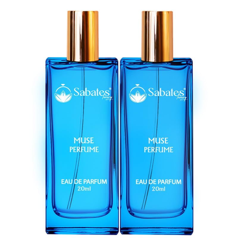 Sabates Muse Eau De Parfum Each 20ml 0.6 Fl.oz. Combo Of 2 | Long Lasting Fragrance For Men & Women | Suitable For Both Daytime & Nighttime