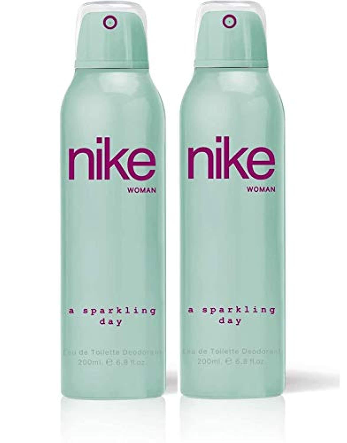 Nike A Sparkling Eau De Toilette Long Lasting Deodorants 400ml 13.5 Fl.oz. Pack Of 2 | Perfect Aniverssary Gift For Wife