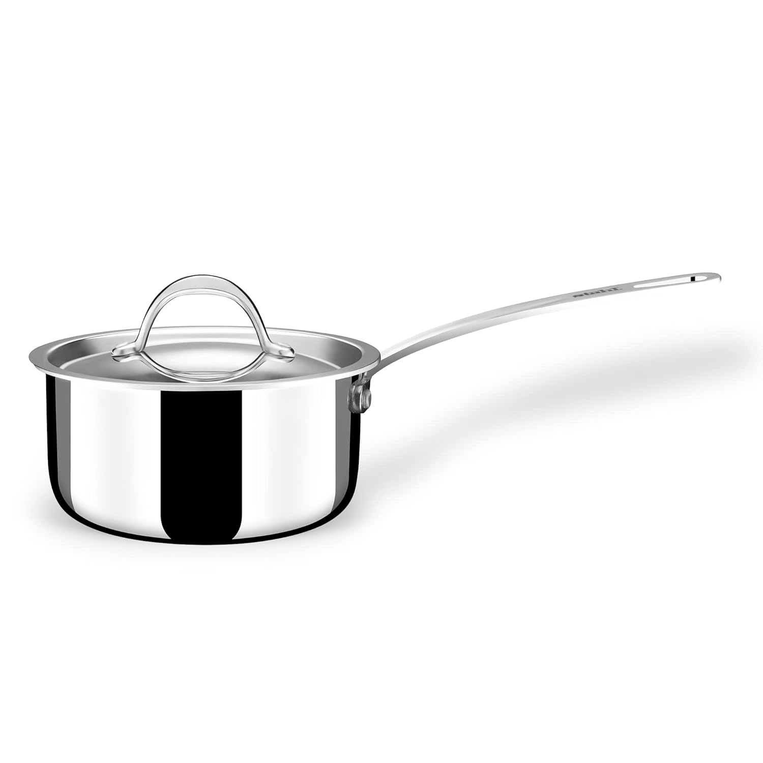 Triply Stainless Steel Tea Pan Or Milk Pan With Lid - 1 Liter, 14cm | Gas & Induction Base Sauce Pan