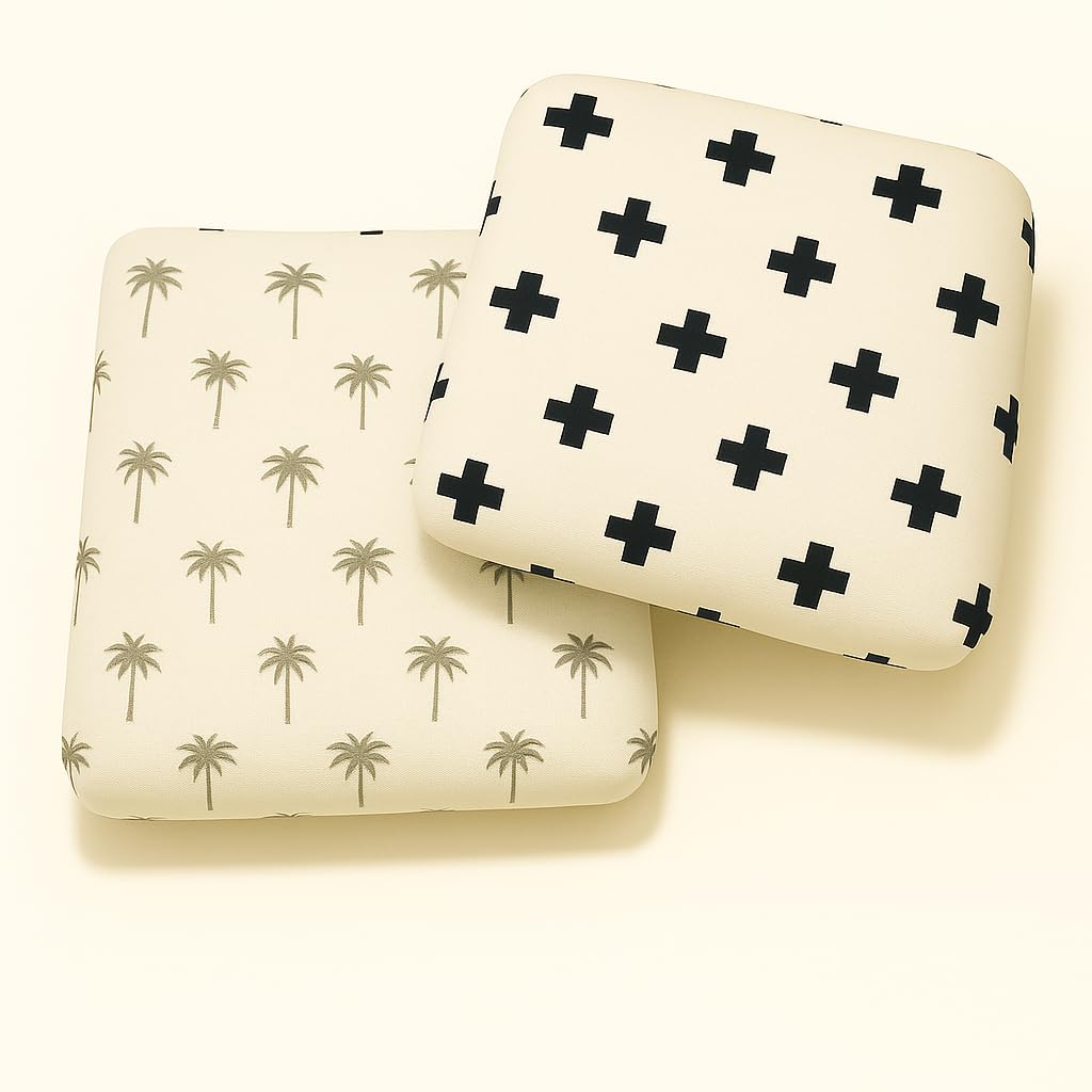 Organic Cotton Muslin Baby Bath Towel 200 Gsm | Cotton Cloth Premium Baby Washable Reusable, Absorbent, Extra Soft (Coconut & Plus)- Pack Of 2