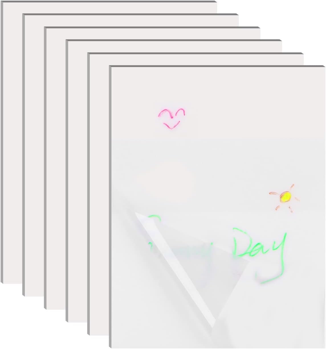 Transparent 3 X 4 Inch Sticky Notes Pad Waterproof Translucent Sticky Notes 100 Sheets