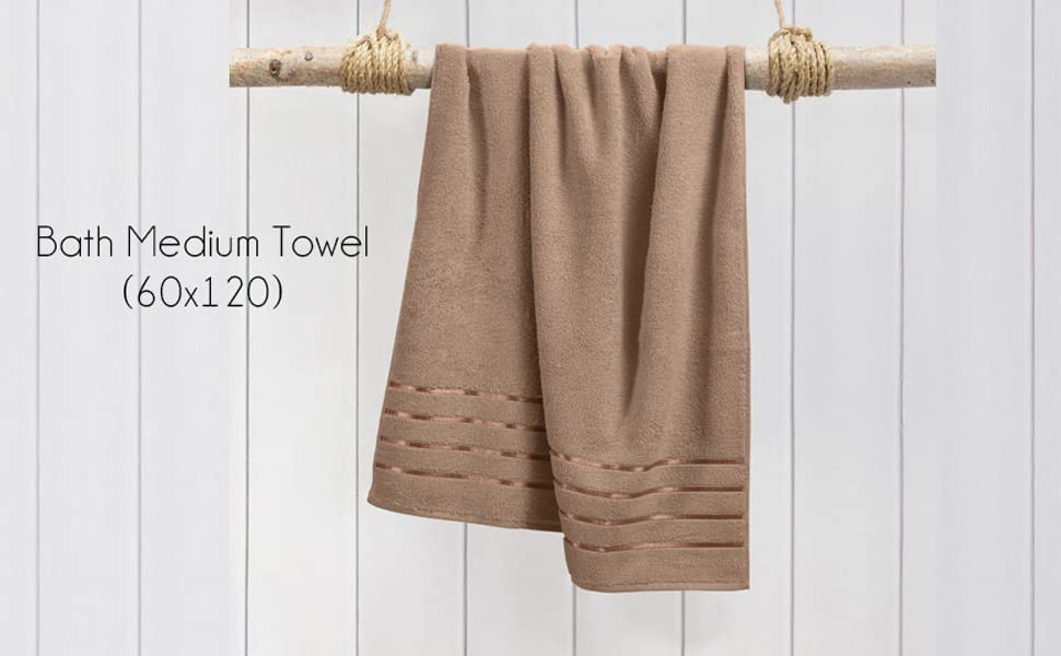 Spread Spain 100% Cotton Hand Towel 600 Gsm | Soft, Fluffy, Super Absorbent & Quick Dry Towels For Pool, Spa & Gym (Brown)