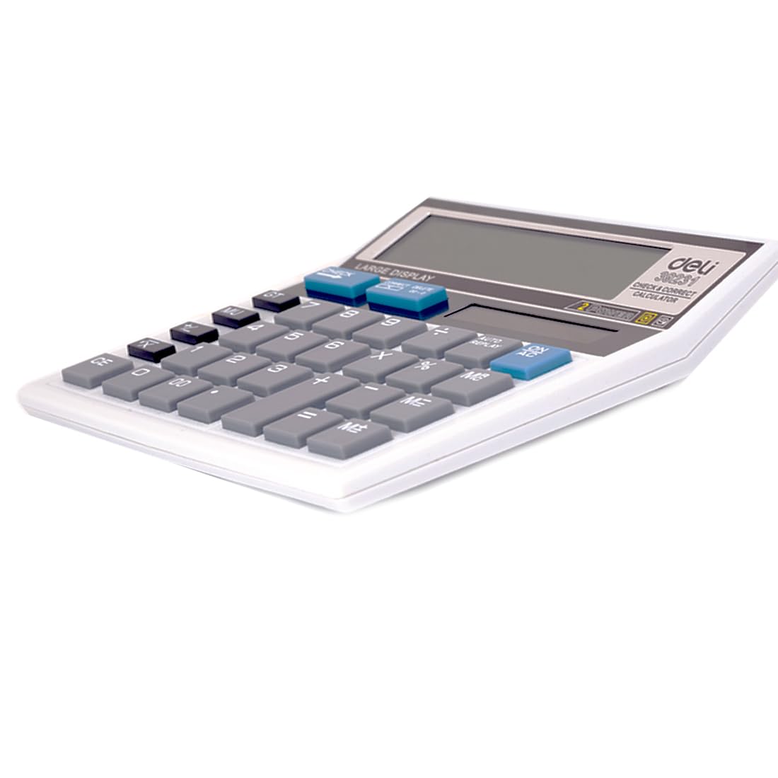 Deli W39231n 12d Gt Calculator For Office | 3 Years Warranty | With Step Check & Correct Function - White