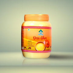 Organic Natural Desi Ghee By Aanchal | Good Source Of Vitamin A, Delicious Healthy & Nutritious Desi Ghee Perfect For Parathe | (1 Litr) 33.8 Ounce | Jar Pack