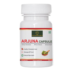 Nourishworld Arjuna Capsules 500mg Capsules Arjun Chal Extract, Natural, Supports Heart Health, Manages Cholesterol Level | 60 Capsules 100gm 0.2lbs