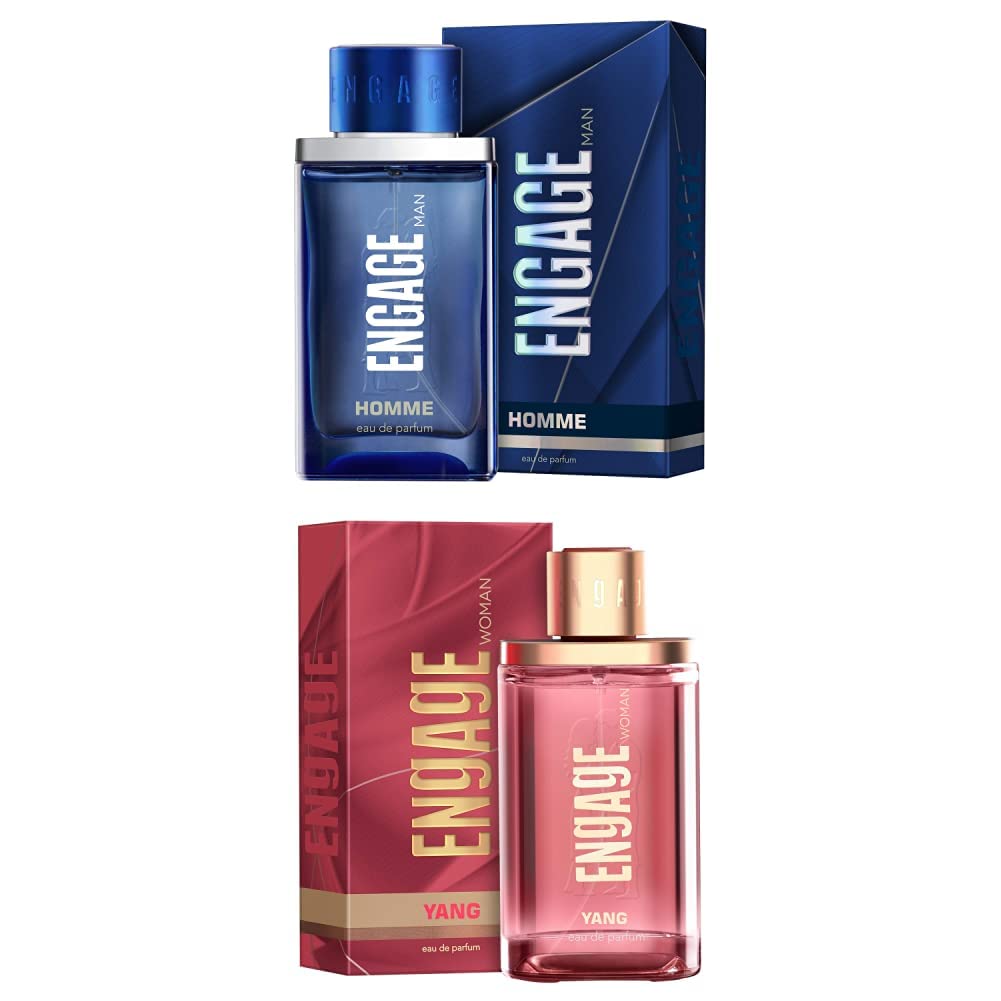 Engage Homme Eau De Parfum For Men & Yang Eau De Parfum For Women 90ml Each 3 Fl.oz. | Perfect For Gifting