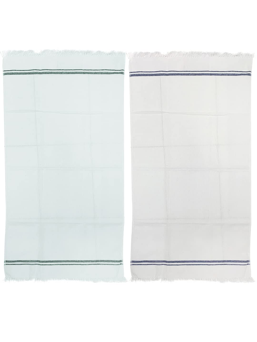 Athom Trendz Living Eco Saviour Premium Cotton Bath Towel 400 Gsm | Ultra Soft Super Absorbent Eco-Friendly Pearl White Bath Towels | Machine Washable- Pack Of 2