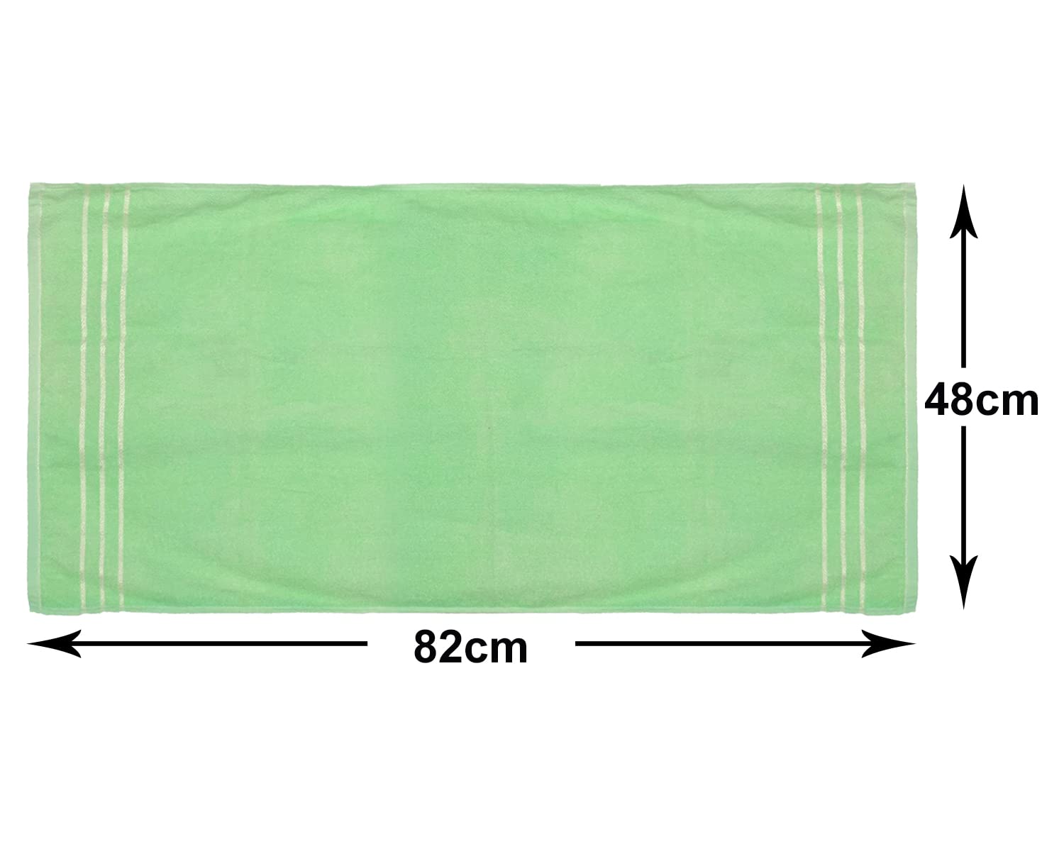 Kuber Industries Super Soft Face Towel 250 Gsm | Fluffy, Absorbent Cotton Baby, Kids Towel (Green)