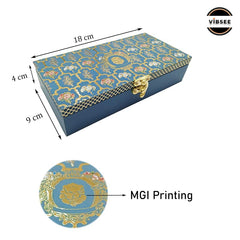 Designer Wodden Fancy Shagun Gift Boxes For Wedding, Shagun Cash Box Or Money Box With Mgi Printing For Wedding, Engagement, Holi, Diwali, Baby Showers, Colour - Multicolour