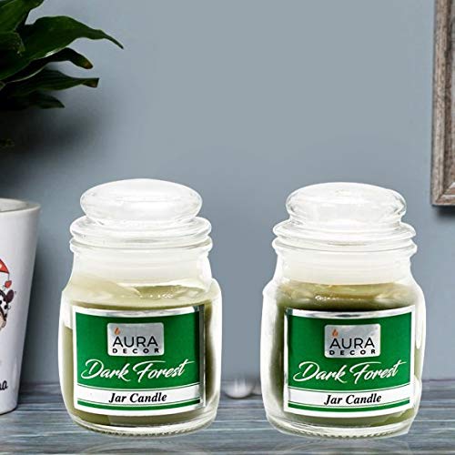 DARK FOREST FRAGRANCE JAR CANDLES | BURNING TIME 30 HOURS | PERFECT GIFT SET 2